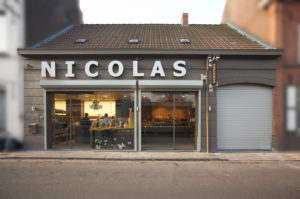Nicolas inrichting bakker voorkant van de winkel