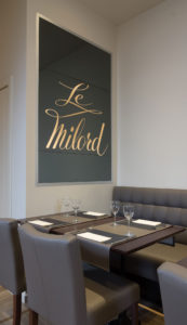 Totaalinrichting en interieur restaurant Le Milord in Sint-Agatha-Berchem