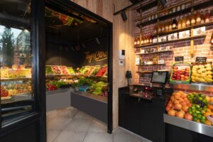 Groente en fruitwinkel verswinkel gezellige inrichting