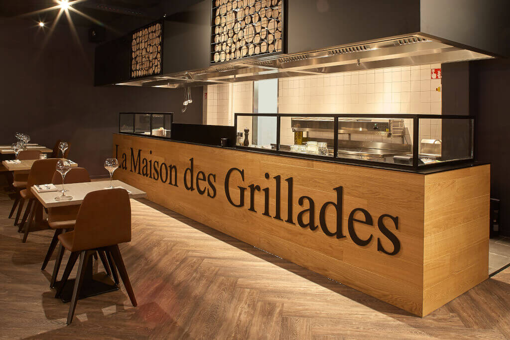 Open atelier ontwerp restaurant La Maison Des Grillades